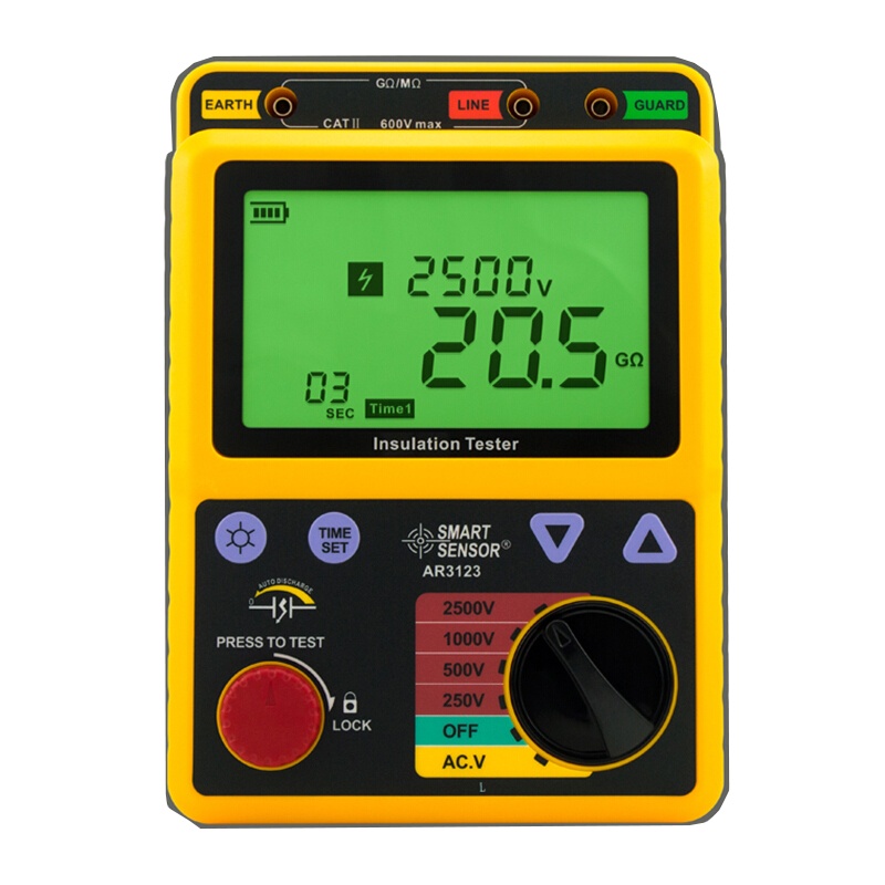希玛 AR3123 高压兆欧表 153mm*213mm*95mm 单位(件)
