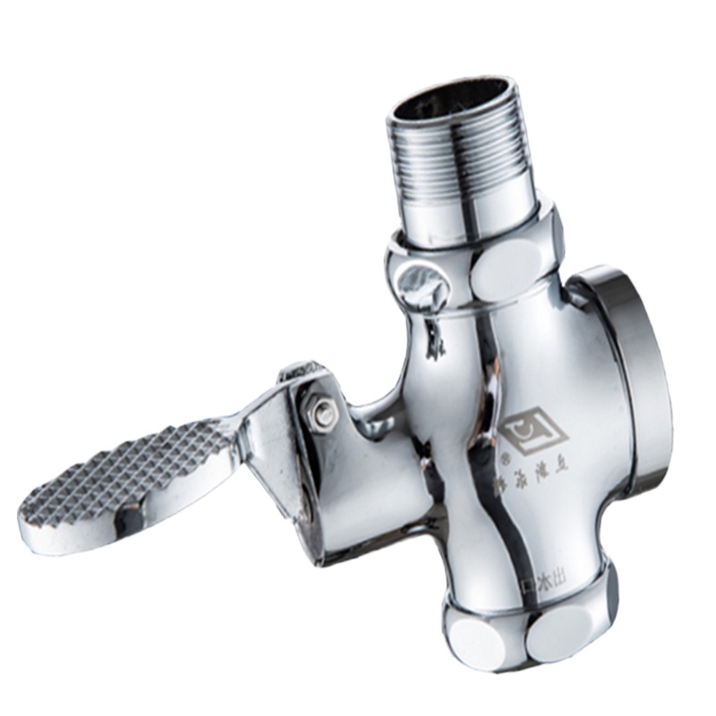 美斯顿卫浴(MEISDUN) 脚踏式冲洗阀 丝扣DN25 出水口DN32 全铜冲水阀