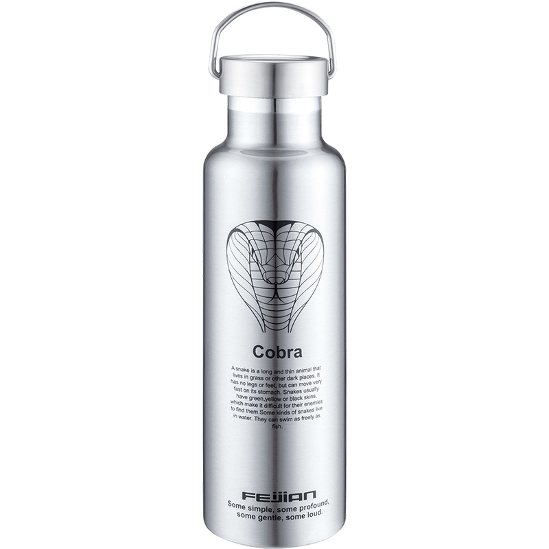 飞剑男女大容量便携不锈钢保温杯 骑行水壶户外运动健身水杯子定制 600ml