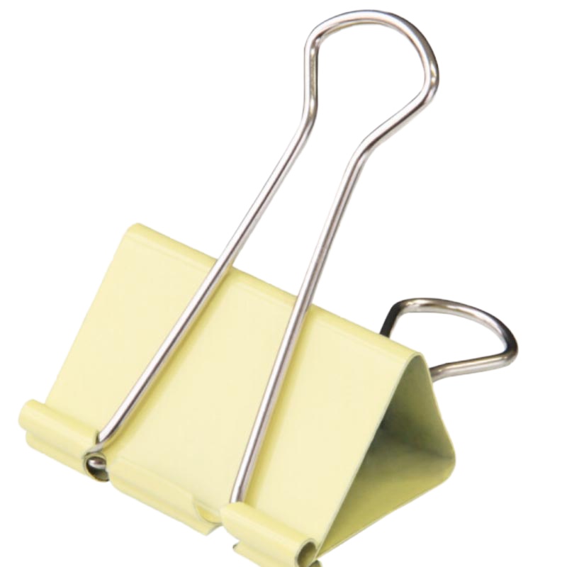 得力(deli)8553彩色长尾夹子/燕尾夹子/票据夹子 中号32mm 办公用品