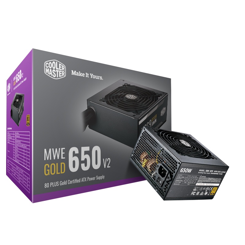 酷冷至尊(CoolerMaster) 电脑电源 额定650W MWE650 V2金牌直出