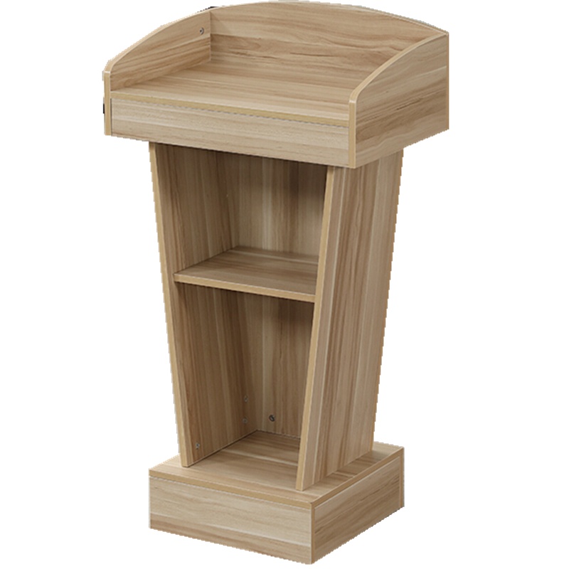 欧宝美办公家具发言台多媒体演讲台免漆迎宾教师发言台