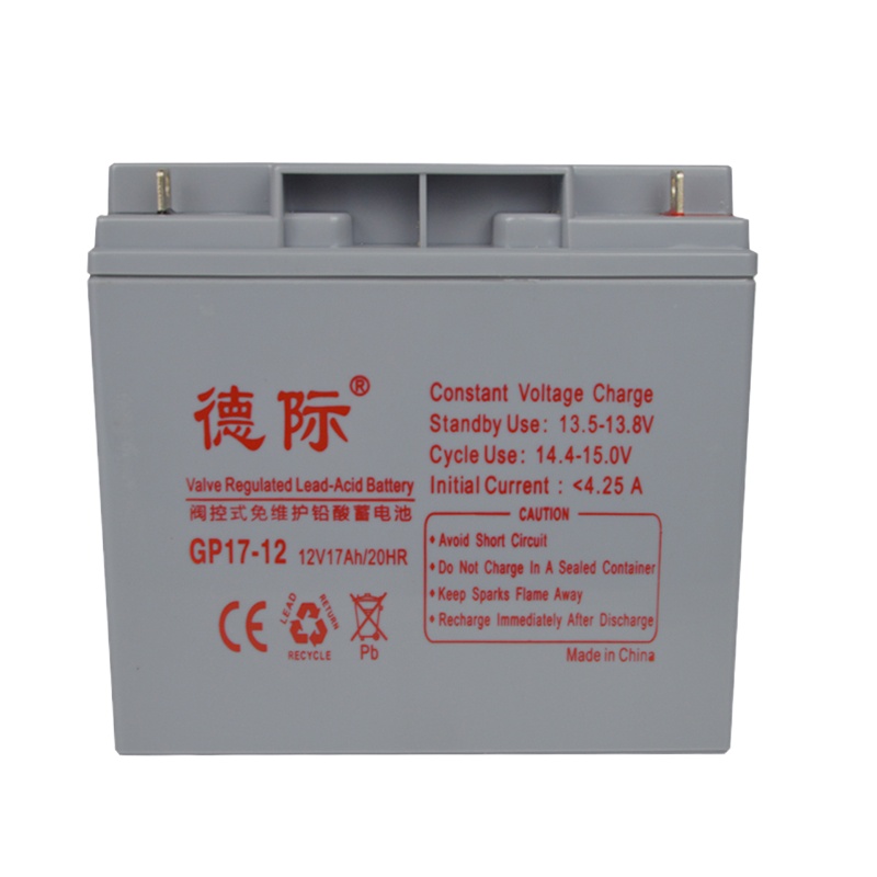 德际 UPS蓄电池GP17-12 12V17AH EPS电源直流屏铅酸免维护蓄电池