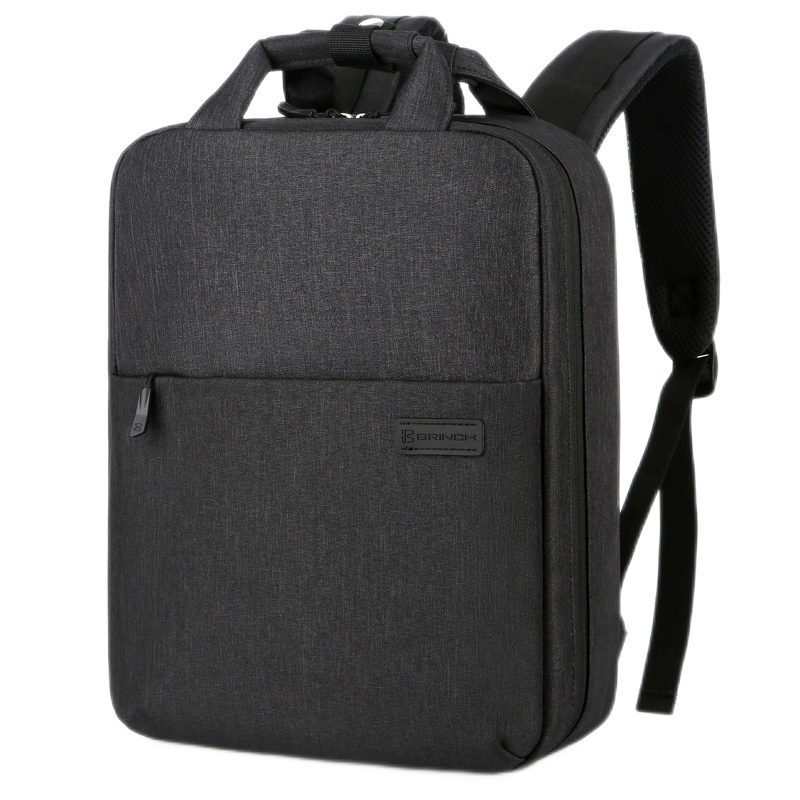 英制(BRINCH)双肩笔记本电脑包15.6寸男适用联想小新14惠普暗影精灵5戴尔G3苹果小米13.3女华为荣耀16.1