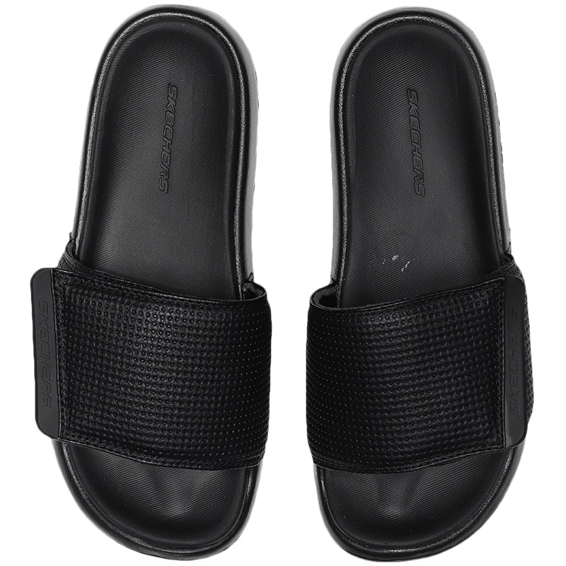【自营】Skechers斯凯奇男鞋拖鞋时尚魔术贴露趾沙滩鞋休闲鞋51729