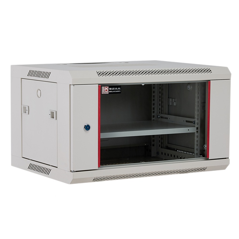 明朗机柜6U壁挂式墙柜交换机弱电小机柜落地柜标准加厚 壁挂机柜定制订