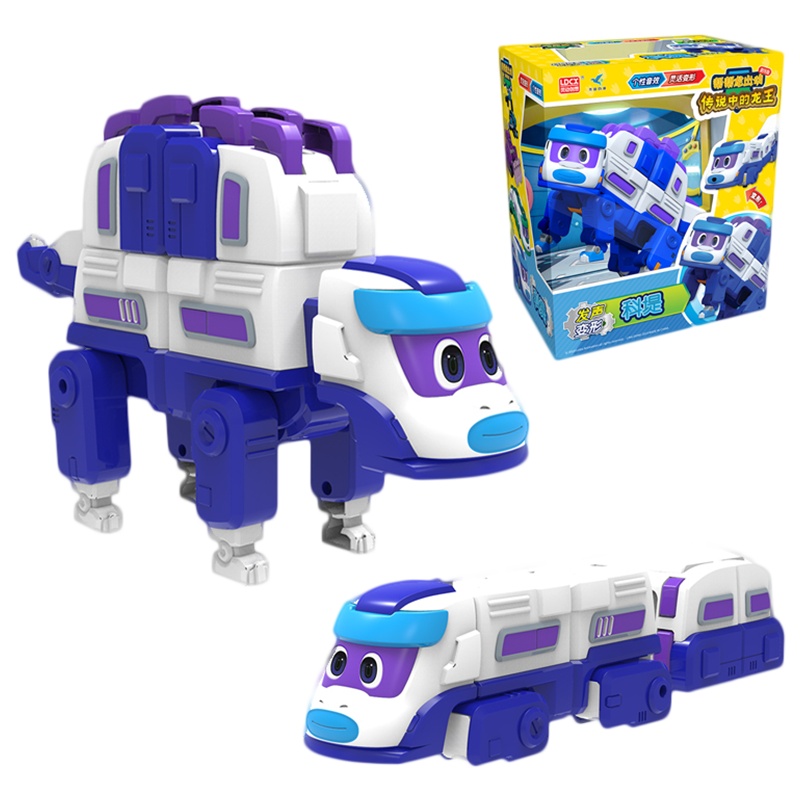 灵动创想(LDCX)帮帮龙出动 3岁以上男孩女孩儿童益智玩具变形机器人发声变形系列-科堤5996