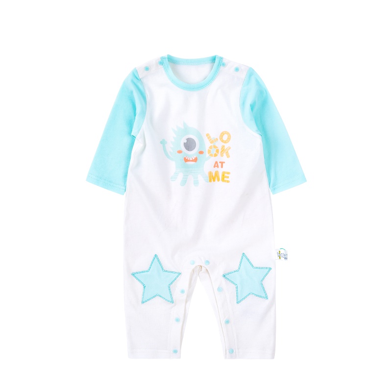 优简(BEST JANE) 优简 婴儿哈衣春秋装长袖新生儿可开档爬服男女宝宝连体衣