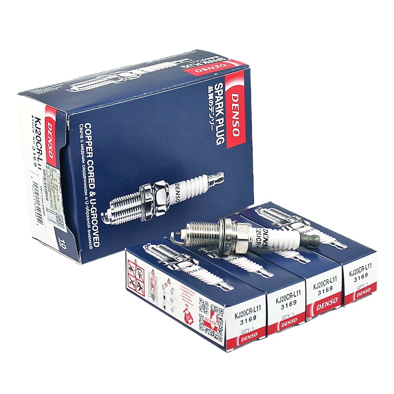 电装(DENSO)镍合金火花塞KJ20CR-L11适配福美来/飞度/锋范/奥德赛/理念/序曲/思域(4支装)