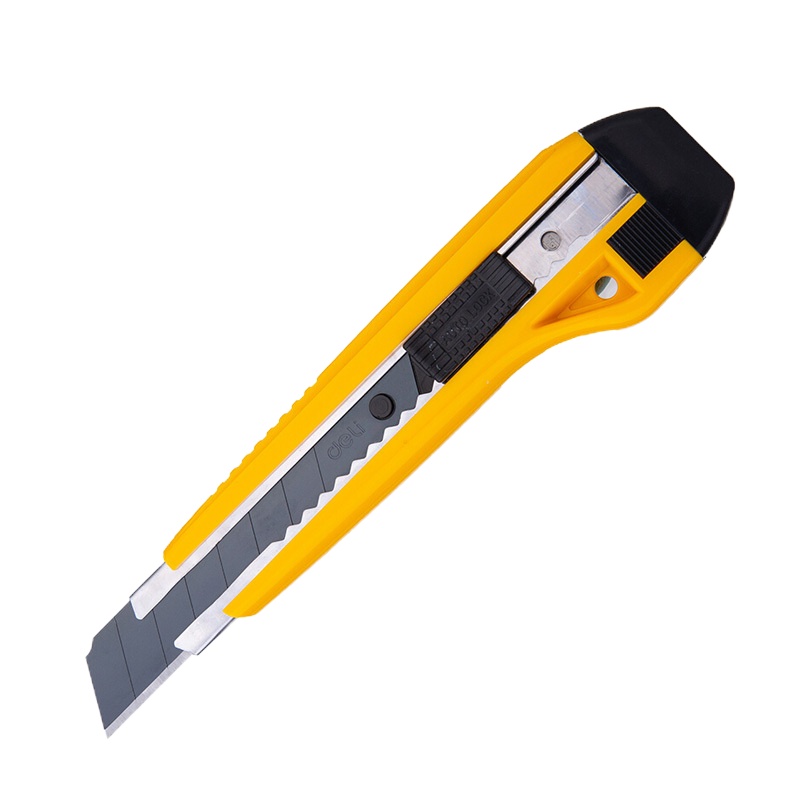 得力(deli) 美工刀 2041 黄色 一把装