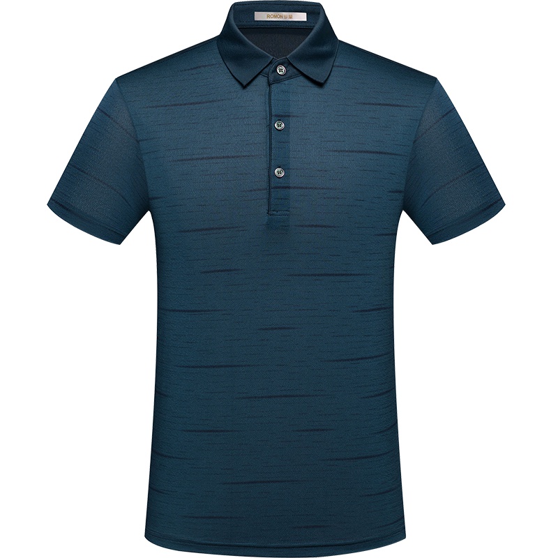 罗蒙(ROMON)夏季男士商务休闲短袖Polo衫27DK515
