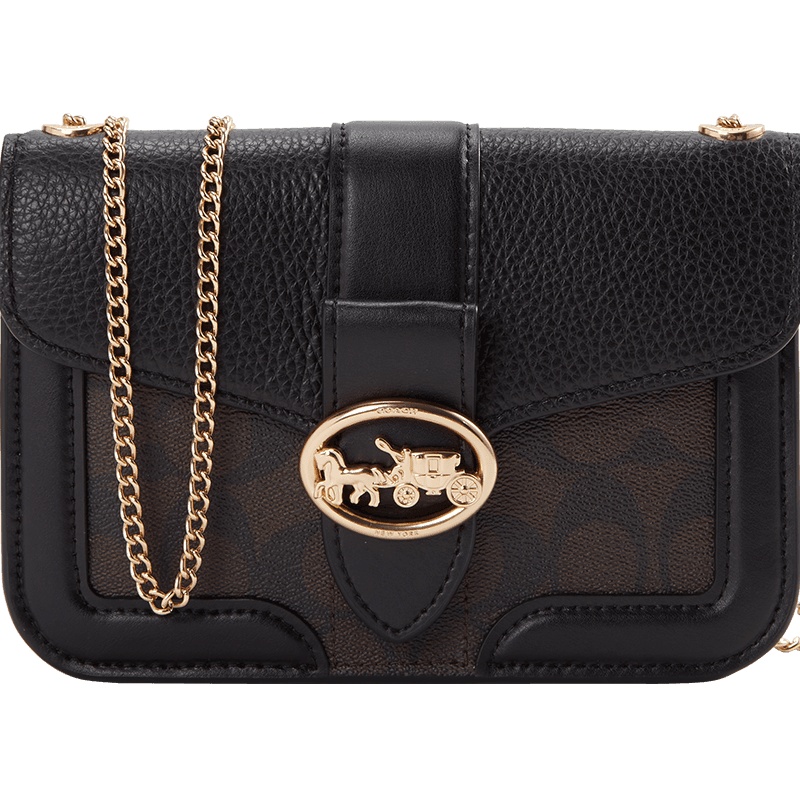 COACH 女士链条包单肩包口盖包 马车标