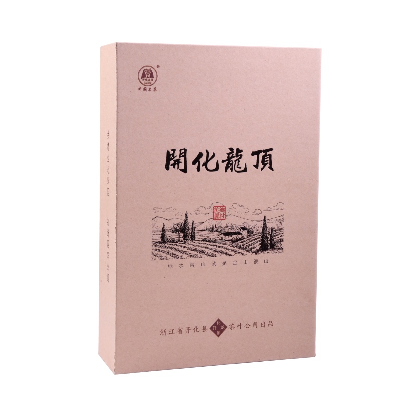 伏顶绿茶叶2020新茶高山老茶云雾春茶开化龙顶干茶礼盒装