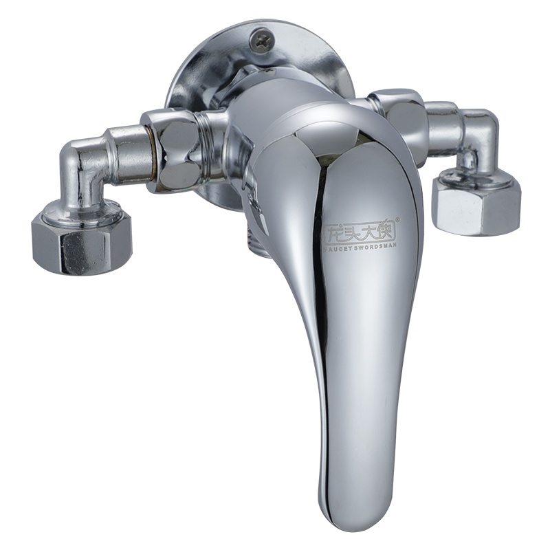 太阳能明装挂墙式简易淋浴花洒套装家用冷热混水阀开关水龙头