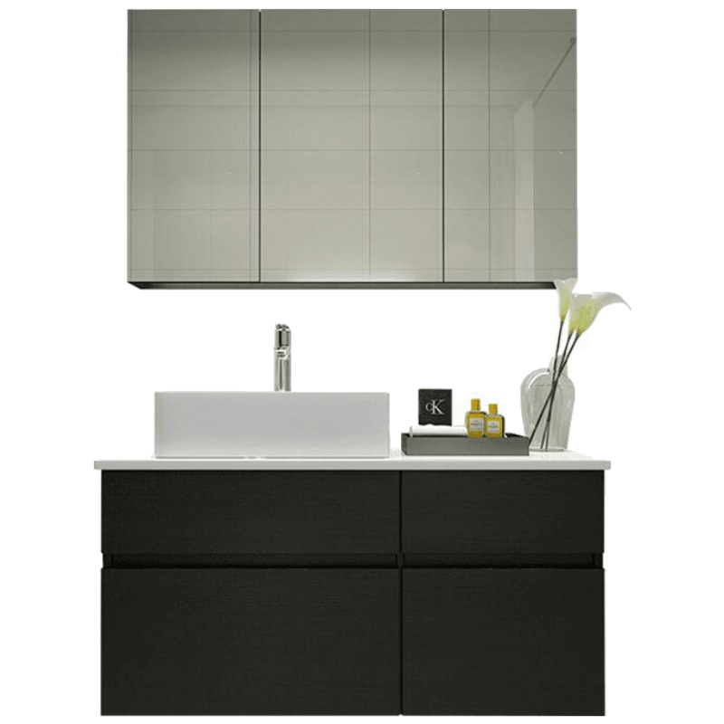 北欧浴室柜组合现代简约洗脸洗手盆柜卫生间洗漱台小户型卫浴吊柜安心抵