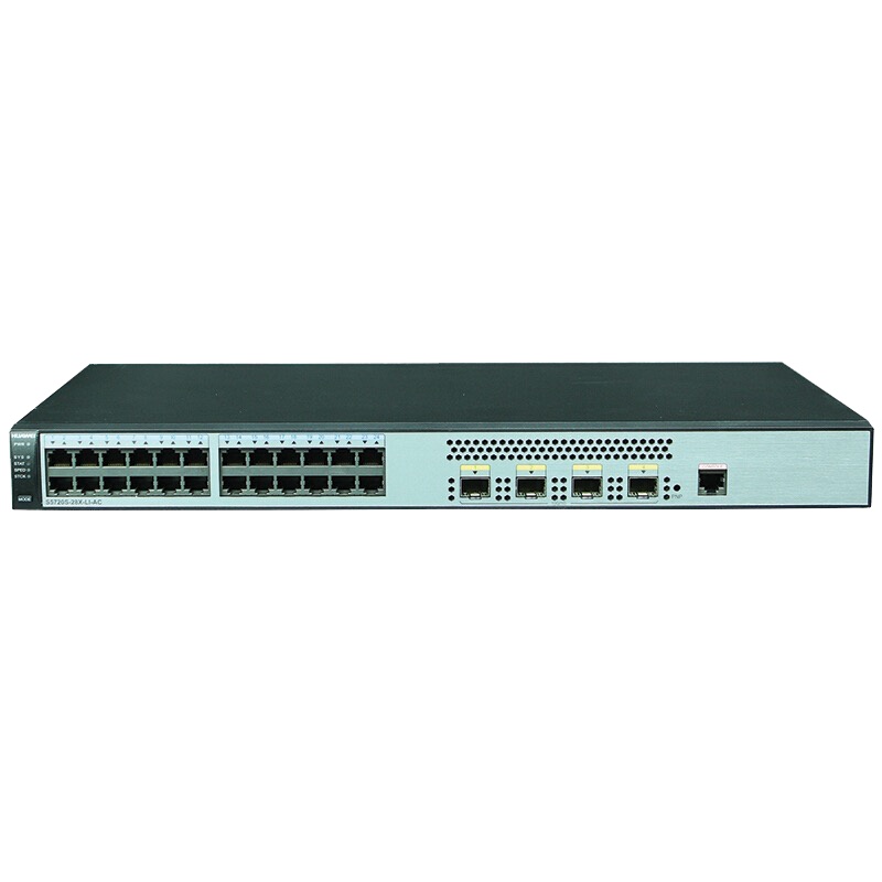 华为(HUAWEI)S5720S-28X-LI-AC 24口千兆企业级三层网管以太网络核心交换机 4个万兆光口