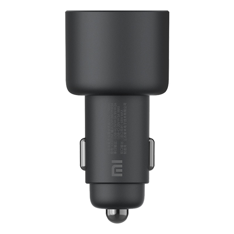 小米车载充电器快充版1A1C 100W USB-C 100W MAX 快充 USB-A,USB-C 双口输出 环形炫彩灯