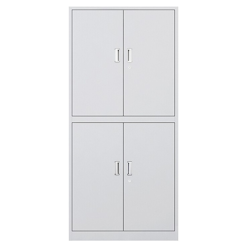 慧采云 办公家具优质钢制常规通双节办公柜铁皮柜文件柜柜子档案资料柜850*390*1800mm