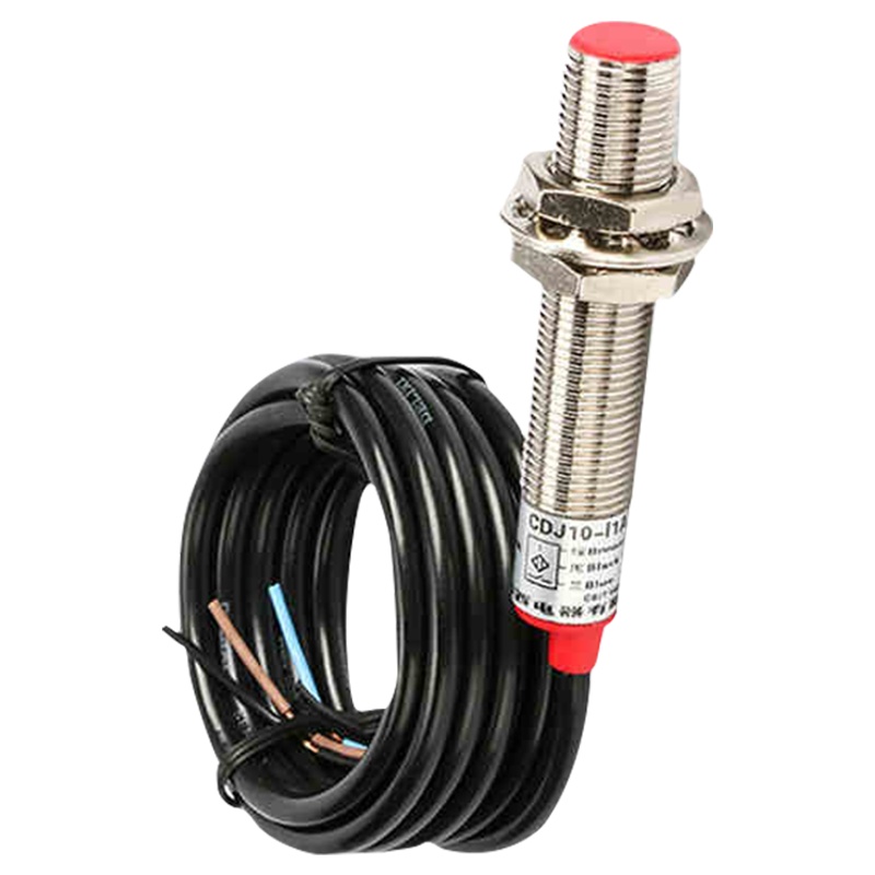 德力西接近开关传感器三线PNP型常开24v 12v限位开关距离感应开关