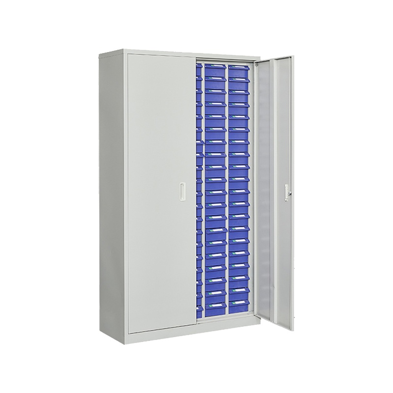臻远零件柜抽屉式工具柜 100抽蓝色有门大号