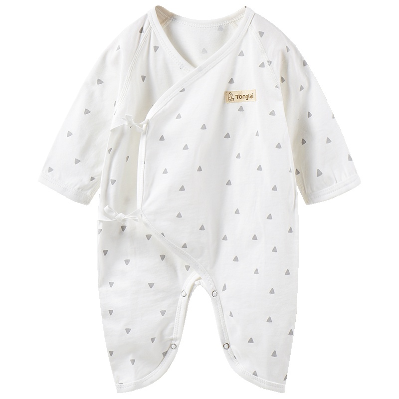 童泰TONGTAI婴幼儿内衣初生儿纯棉蝴蝶哈衣0-6个月男女宝宝连体衣爬爬服婴幼儿通用66cm
