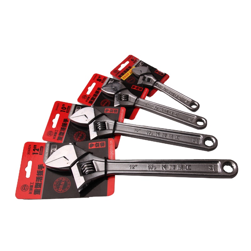 长城精工重型活扳手(Cr-V 大开口) GWB-1208-1,200mm(8"),304822