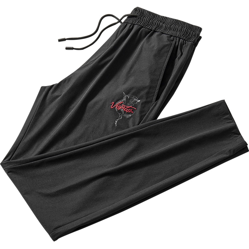 雅鹿男装夏季运动裤男宽松速干长裤直筒修身薄款休闲透气男士裤子A19157886