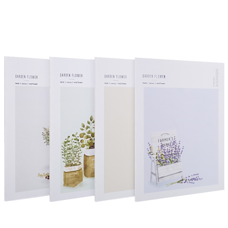 得力笔记本子缝线本记事本12本装日记本花拾光加厚车线本线装本大号可爱小清新简约大学生文具软面抄FB540HUA