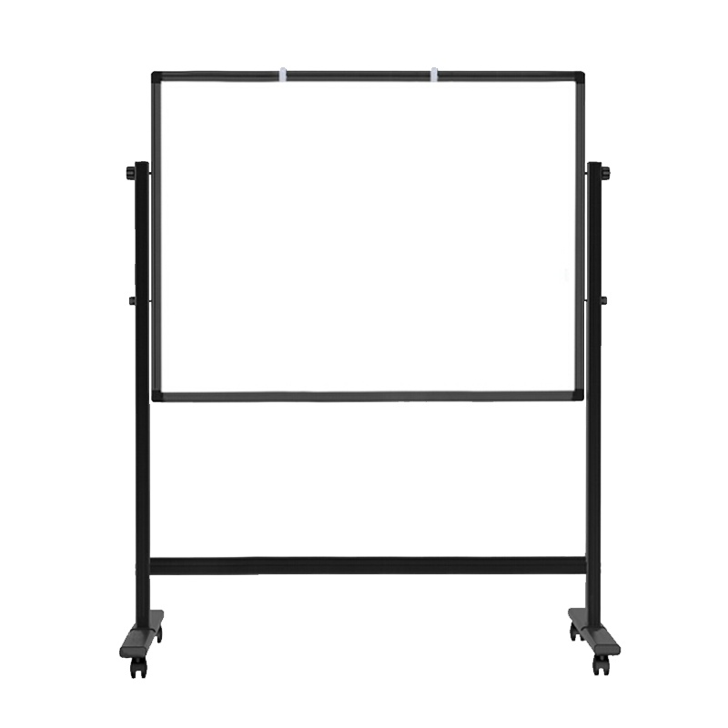 得力50092 H型支架式白板 双面书写可移动升降儿童画板/办公会议白板黑板/写字板家用高端款120*90cm