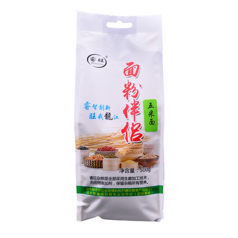 睿旺(RUIWANG) 五米面500g/袋 面粉伴侣 小米 玉米 高粱米 黑米 薏仁米 东北特产杂粮面粉 高筋粉