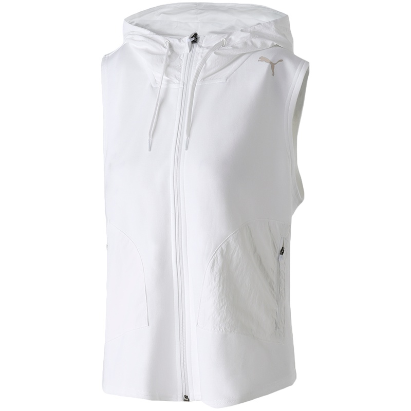 【自营】PUMA彪马女装运动服休闲上衣连帽LOGO运动背心844058