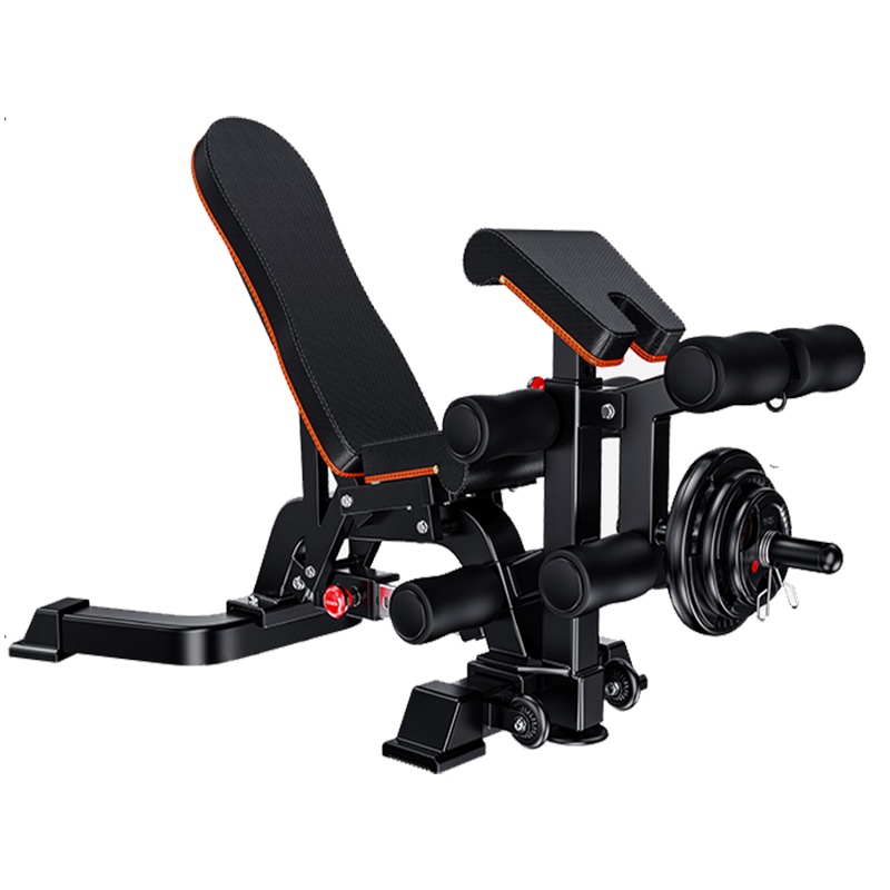 卓牌健身器材家用龙门架多功能深蹲男士史密斯机套装组合综合训练器械_综合训练器哑铃凳套装125公斤大孔全铁包胶杠铃片