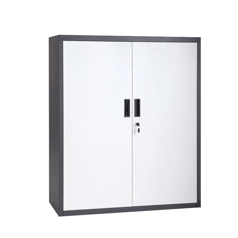 梦商 灰白色铁皮对开矮柜 资料柜 档案柜