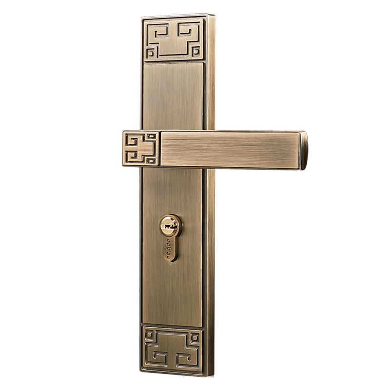 卡贝新中式门锁室内卧室房间门锁通用型实木门锁把手静音家用锁具