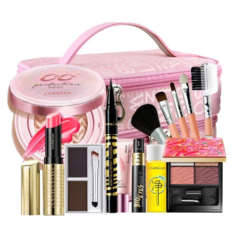 卡姿兰(CARSLAN) 初学者10件套( 初学者适用 粉质细腻 自然贴妆)