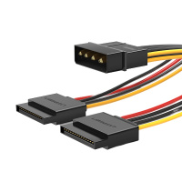 绿联 UGREEN 50398 SATA一分二转接头转换线 1.8米以下