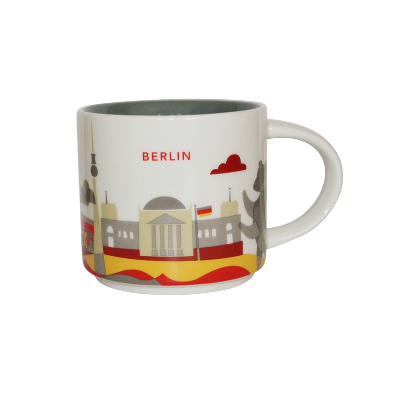 [柏林马克杯]星巴克(Starbucks)Berlin柏林城市主题陶瓷马克杯 414ml 星巴克杯子 德国进口