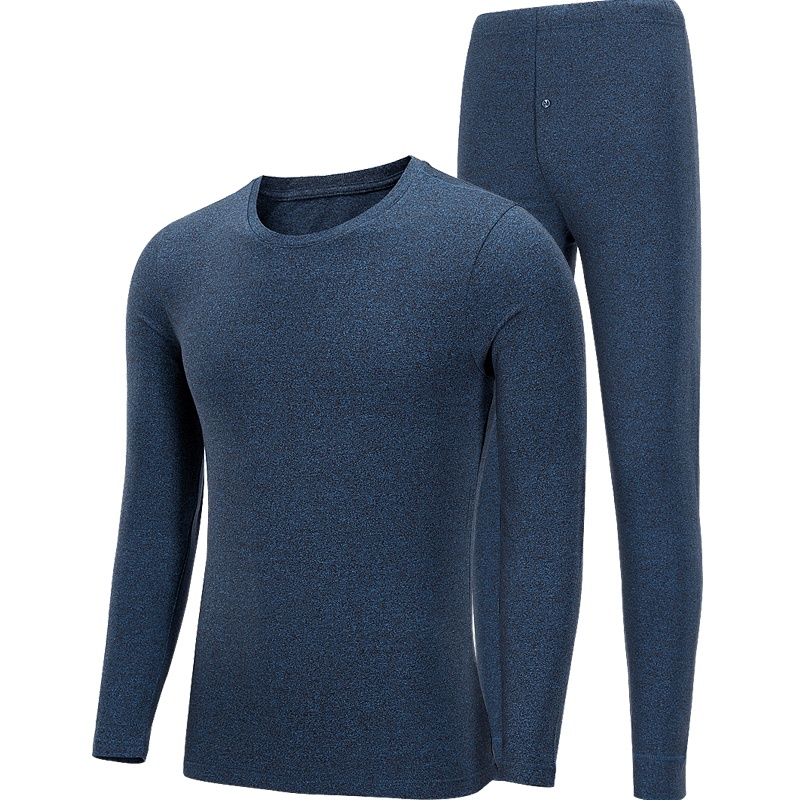 HLA海澜之家保暖内衣套装秋冬贴身基础男士棉毛衫HUTAJ3R001A