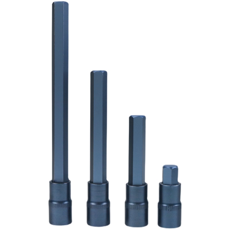 内六角套筒头套装法耐组合螺丝刀S2加长12电动内6角旋具套筒批头扳手