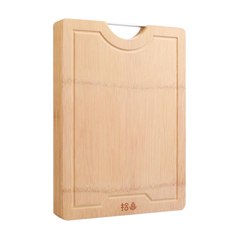 拾画 整竹砧板 3公分加厚剁骨板 切菜板 竹案板SZ-6125（40*30*3cm）