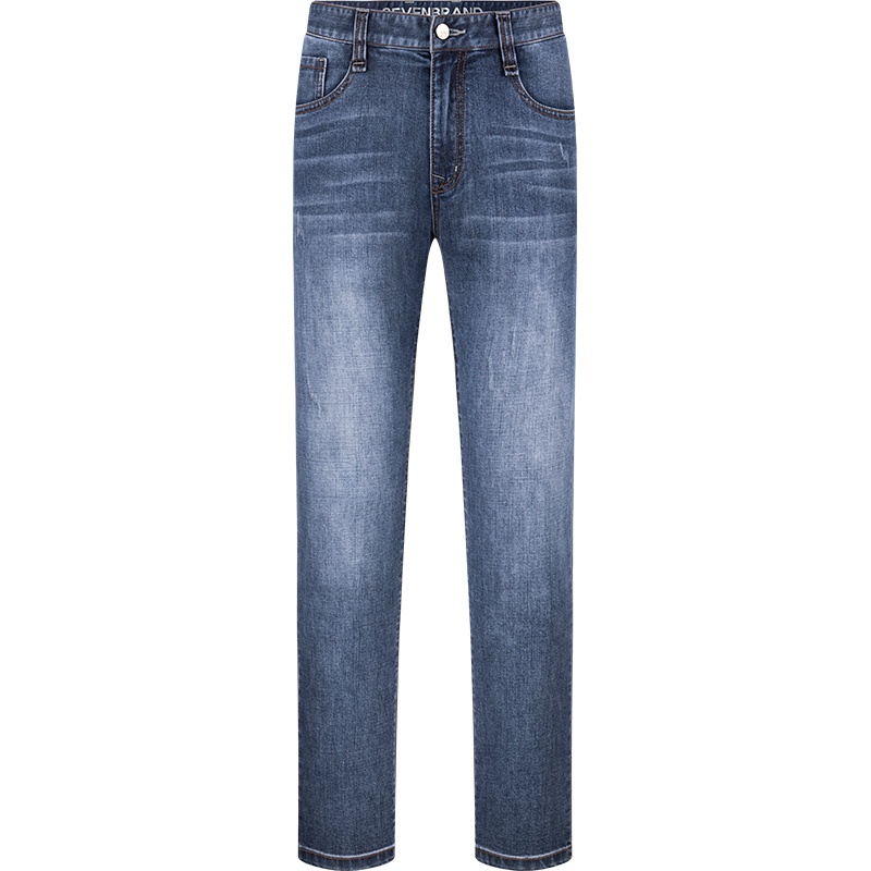 柒牌男装牛仔裤男21春季修身百搭男士裤子耐磨微弹休闲裤