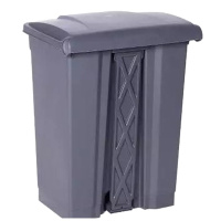 企购优品 白云脚踏式垃圾桶 厨房垃圾脚踩户外翻盖多用垃圾桶 68L