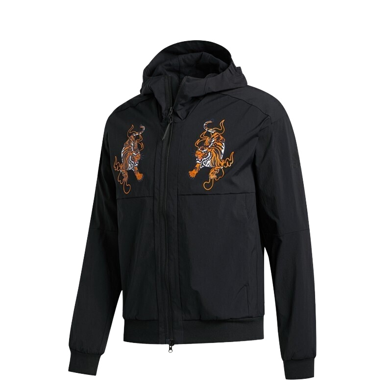 阿迪达斯（ADIDAS）男款运动休闲连帽拉链外套GG0767/GG0766