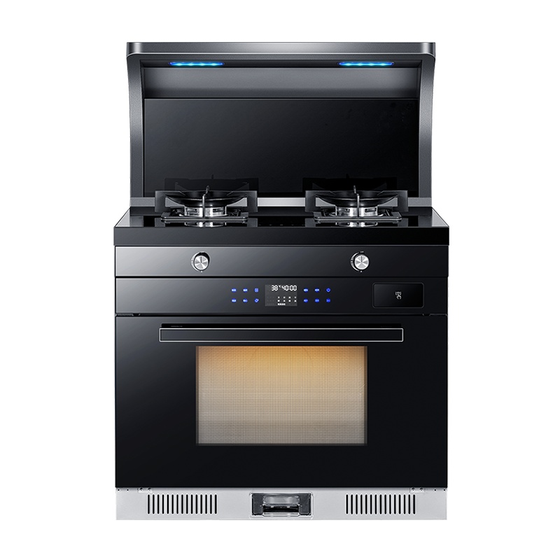 创维(SKYWORTH)集成灶一体灶家用微蒸烤箱一体下排式侧吸油烟机环保灶烟灶JJZY-J01Z液化气套餐