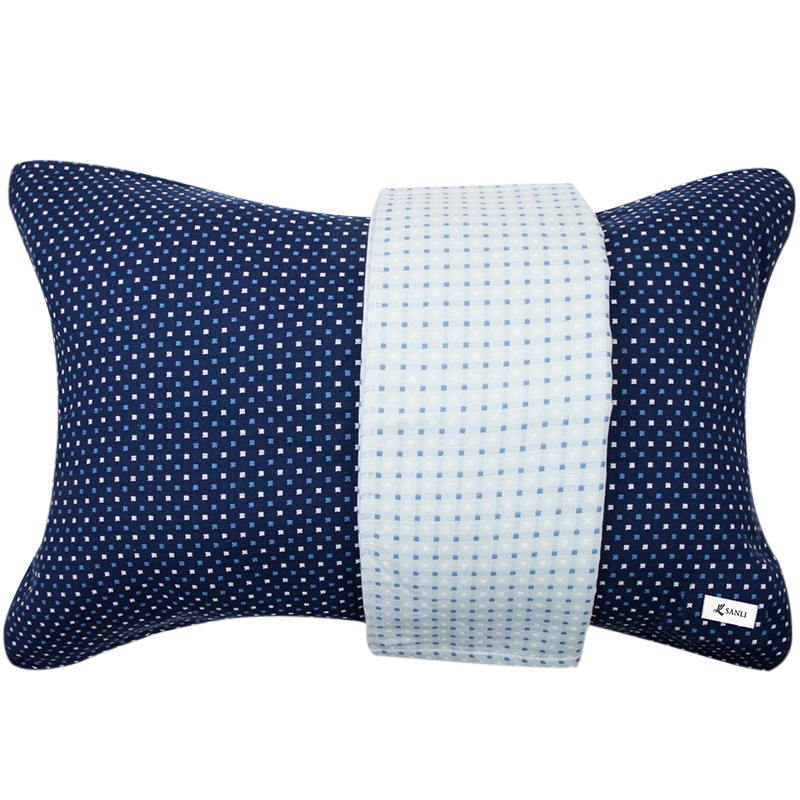 三利 纯棉布艺枕巾2条装  碎点元素 AB面正反两用