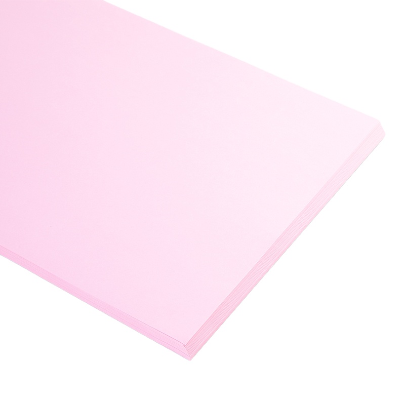 得力7757彩色复印纸-A4-80g-单包浅红