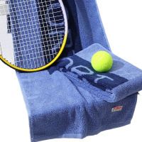 金号运动巾 加大加厚款成人纯棉毛巾 瑜伽吸水汗巾健身跑步专用洗脸巾单条装兰色 100 34cm