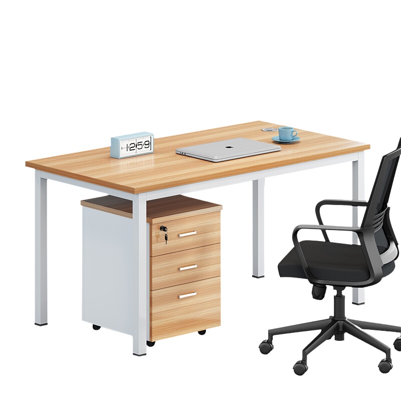 江莱钢脚办公桌简约现代屏风职员卡座员工电脑桌钢架工作位