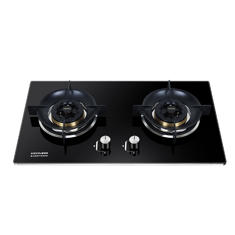 威可多(Vicutu)灶具W2(天然气液化气)圆形哑光一体聚能炉架