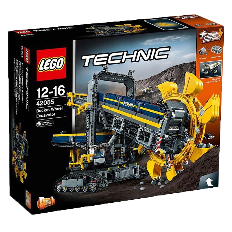 LEGO 乐高 机械组系列 大型斗轮式挖掘机 42055 儿童塑料积木玩具 3929颗 12-16岁